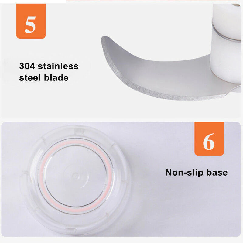 Electric Mini Garlic Chopper (250ml)