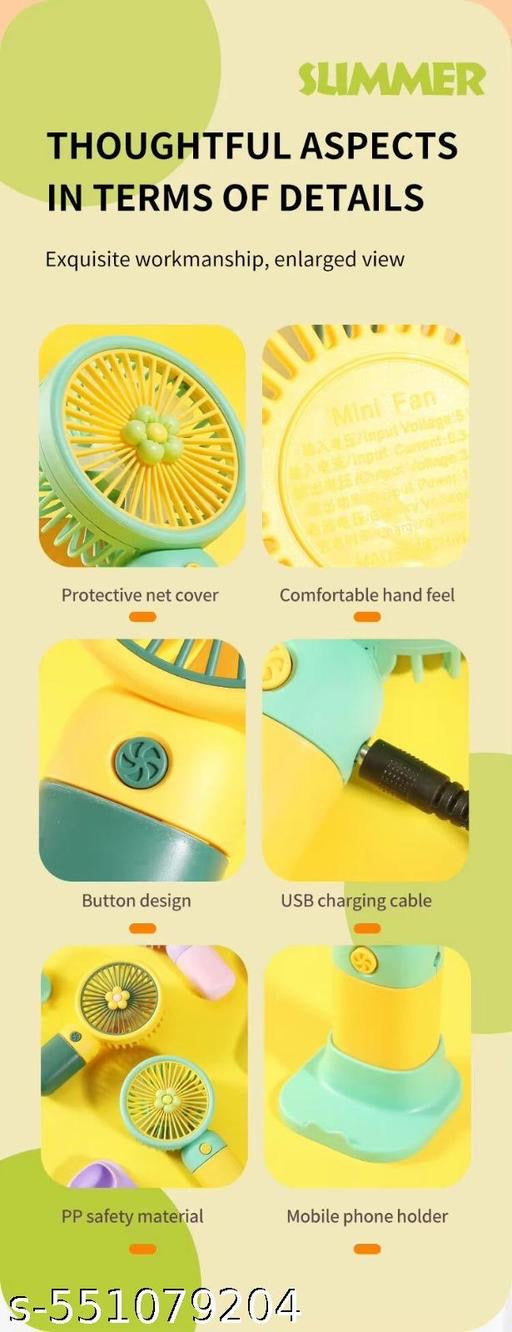 Portable Mini Handheld Fan (Pack of 2)