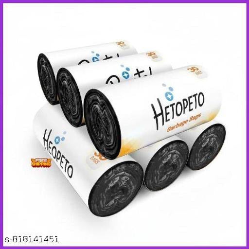 Garbage Bags, Premium Biodegradable, Medium Size (6 rolls) - Black Colour