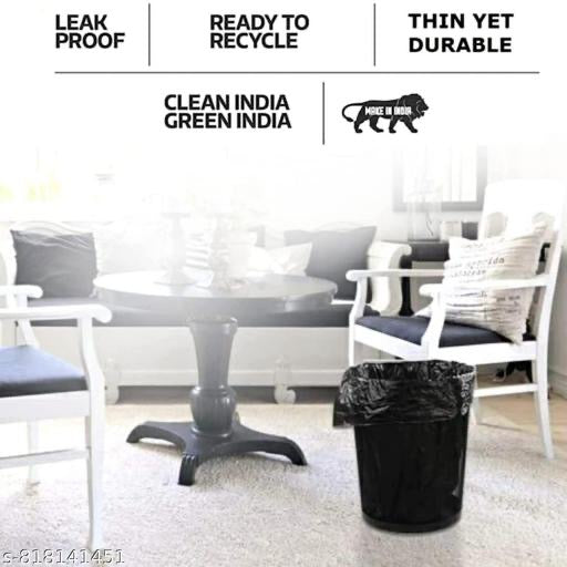 Garbage Bags, Premium Biodegradable, Medium Size (6 rolls) - Black Colour