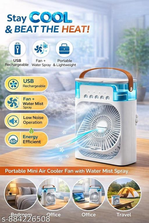 Portable Mini  Air Cooler Fan with Water Mist