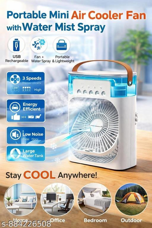 Portable Mini  Air Cooler Fan with Water Mist